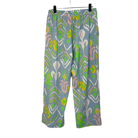 Dudley Stephens Pastel Island Ikat elastic waist draw string paints - L - Picture 2 of 8